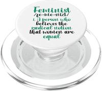 Feminist Believes Radical Notion Women Equal Feminist PopSockets PopGrip for MagSafe