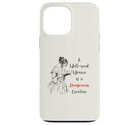 Feminist Bookish Well Read Woman Regency Era Book Lover Case for iPhone 13 Pro Max