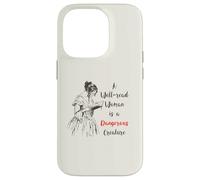 Feminist Bookish Well Read Woman Regency Era Book Lover Case for iPhone 14 Pro