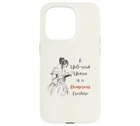 Feminist Bookish Well Read Woman Regency Era Book Lover Case for iPhone 15 Pro