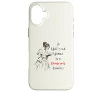 Feminist Bookish Well Read Woman Regency Era Book Lover Case for iPhone 16 Plus