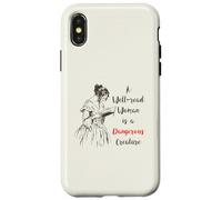 Feminist Bookish Well Read Woman Regency Era Book Lover Case for iPhone X/XS