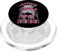 Feminist Bun Girl Sunglasses Feminism Is For Everybody PopSockets PopGrip for MagSafe