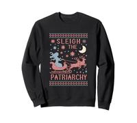 Feminist Christmas Sleigh the Patriarchy Sweatshirt