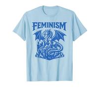 Feminist Dragon Feminism Fantasy Empowerment Graphic Design T-Shirt