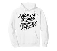 Feminist Empowerment Women Rising Patriarchy Falling Bold Pullover Hoodie