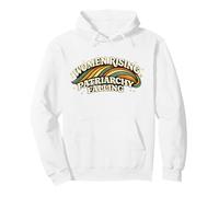 Feminist Empowerment Women Rising Patriarchy Falling Retro Pullover Hoodie