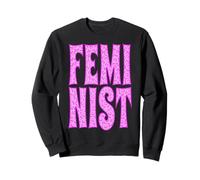 Feminist Female Gender Symbol Equality Feminism Pattern Pink Sweatshirt