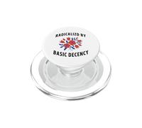 Feminist Feminism Radicalized By Basic Deceny PopSockets PopGrip for MagSafe