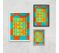 Feminist Feminist Giclee Art Print - A3 - Wooden Frame