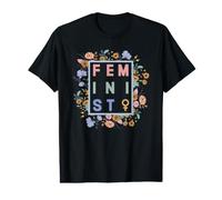 Feminist Floral Equality Female Symbol Empowerment Art Value Graphic T-Shirt