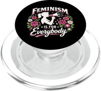 Feminist Flower Floral Feminism Is For Everybody PopSockets PopGrip for MagSafe