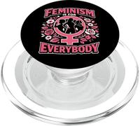 Feminist Flower Floral Feminism Is For Everybody PopSockets PopGrip for MagSafe