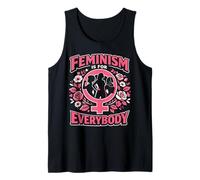 Feminist Flower Floral Feminism is for Everybody Tank Top