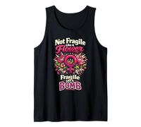 Feminist Flower Floral Not Fragile Like A Flower Fragile Tank Top