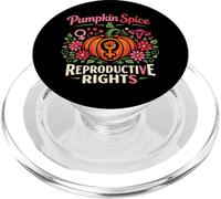 Feminist Flower Floral Pumpkin Spice & Reproductive Rights PopSockets PopGrip for MagSafe