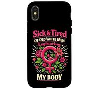 Feminist Flower Floral Sick & Tired Of Old White Men Case for iPhone X/XS