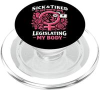 Feminist Flower Floral Sick & Tired Of Old White Men PopSockets PopGrip for MagSafe