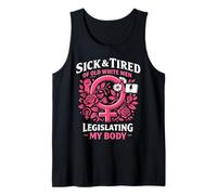 Feminist Flower Floral Sick & Tired of Old White Men Tank Top