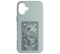 Feminist Gift, Sappho Greek Poet Bookish Dark Academia Case for iPhone 16 Plus