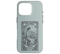 Feminist Gift, Sappho Greek Poet Bookish Dark Academia Case for iPhone 16 Pro