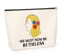 Feminist Gifts for Women Makeup Bag Female Power Gifts Strong Woman Cosmetic Bag Lawyer Gifts for Women Inspirational Birthday Graduation Presents for Friend Sister Empowerment Travel Pouch