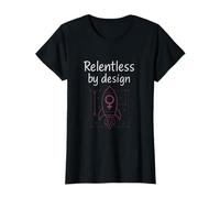 Feminist Girl Power Rocket Blueprint Design T-Shirt