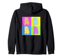 Feminist Glory Retro Vintage Pop Art Zip Hoodie