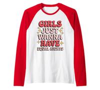 Feminist Just Wanna Have Equal Rights Funny Song Parody Raglan Baseball Tee
