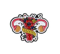 Feminist Ovaries Pin Lapel Brooch Badge Grow Ovaries Women's Uterus Gifts For Medical Doctor Nurse Pin Back