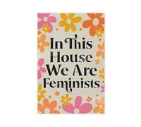 Feminist Printable Canvas Wall Art In This House We Are Feminists Feminism Art Print Women Empowerment Gift For Her Feminist Decor Canvas Poster Bedroom Decor Landscape Office Room Decor Gift Unframe-