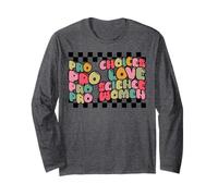 Feminist Pro Choice Love Science Women Feminism Groovy Long Sleeve T-Shirt