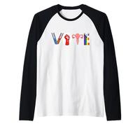 Feminist Rainbow LGBTQ+ Pro-Choice and Solidarity Statement Raglan Baseball Tee
