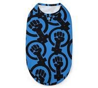Feminist Raised Fist Dog Shirts Summer Pet T-Shirts Soft Sleeveless Tank Top Pet Clothes for Small Puppy and Cats