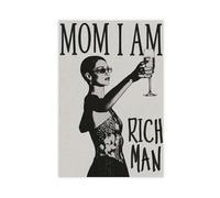 Feminist Retro Women's Inspirational Quotes Black And White Manifesto Art Canvas Poster Wall Art Decor Print Picture Paintings for Living Room Bedroom Decoration 12" L X 18" W
