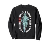 Feminist Runner Run Like A Woman Statue Of Liberty Running Sweatshirt