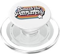 Feminist "Smash the Patriarchy" Groovy Retro Women's Rights PopSockets PopGrip for MagSafe