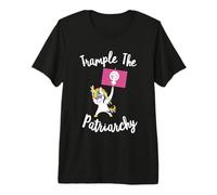Feminist Unicorn Trample The Patriarchy Activist Flag Resist Premium T-Shirt