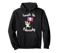 Feminist Unicorn Trample The Patriarchy Activist Flag Resist Pullover Hoodie
