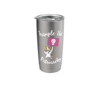 Feminist Unicorn Trample The Patriarchy Activist Flag Resist Stainless Steel Insulated Tumbler
