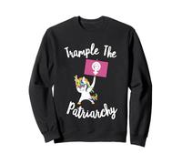 Feminist Unicorn Trample The Patriarchy Activist Flag Resist Sweatshirt