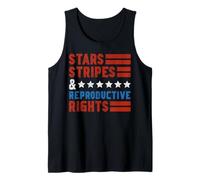 Feminist USA Flag Patriotic Stars Stripes & Reproductive Tank Top