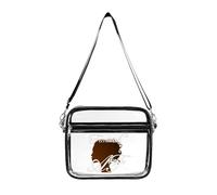 Feminist Women's Clear Crossbody Bag Fashion Purses Small Shoulder Handbags, Stadium Approved