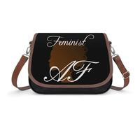 Feminist Women's Crossbody Bag Fashion Purses Small Shoulder Handbags with Adjustable Strap