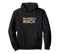 Feminists Rock women's rights equal pay justice vs sexism Pullover Hoodie