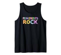 Feminists Rock women's rights equal pay justice vs sexism Tank Top