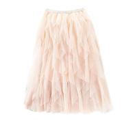 Femiserah Women's Long Rainbow A Line Tulle Tutu Skirts Tiered Skirt Petticoat - - One Size