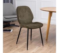 Femke Dining Chair - Set of 4 - Olive Green Fabric