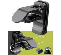 Femlotank Cigar Holder for Golf Cart 3-in-1, Sturdy Golf Cart Cigar Holder Magnetic Ultra Strong with Loop Strap, Universal Clip with Premium Storage Bag Gift for Golfers (Black)