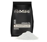 FemMas Bleaching Powder White 500 g I Strong & Dust-Free I Bleaching Powder with Plex Technology & Argan Oil I Easy to Use & Even Bleaching I Hair Bleach for Brightening up to 9 Shades